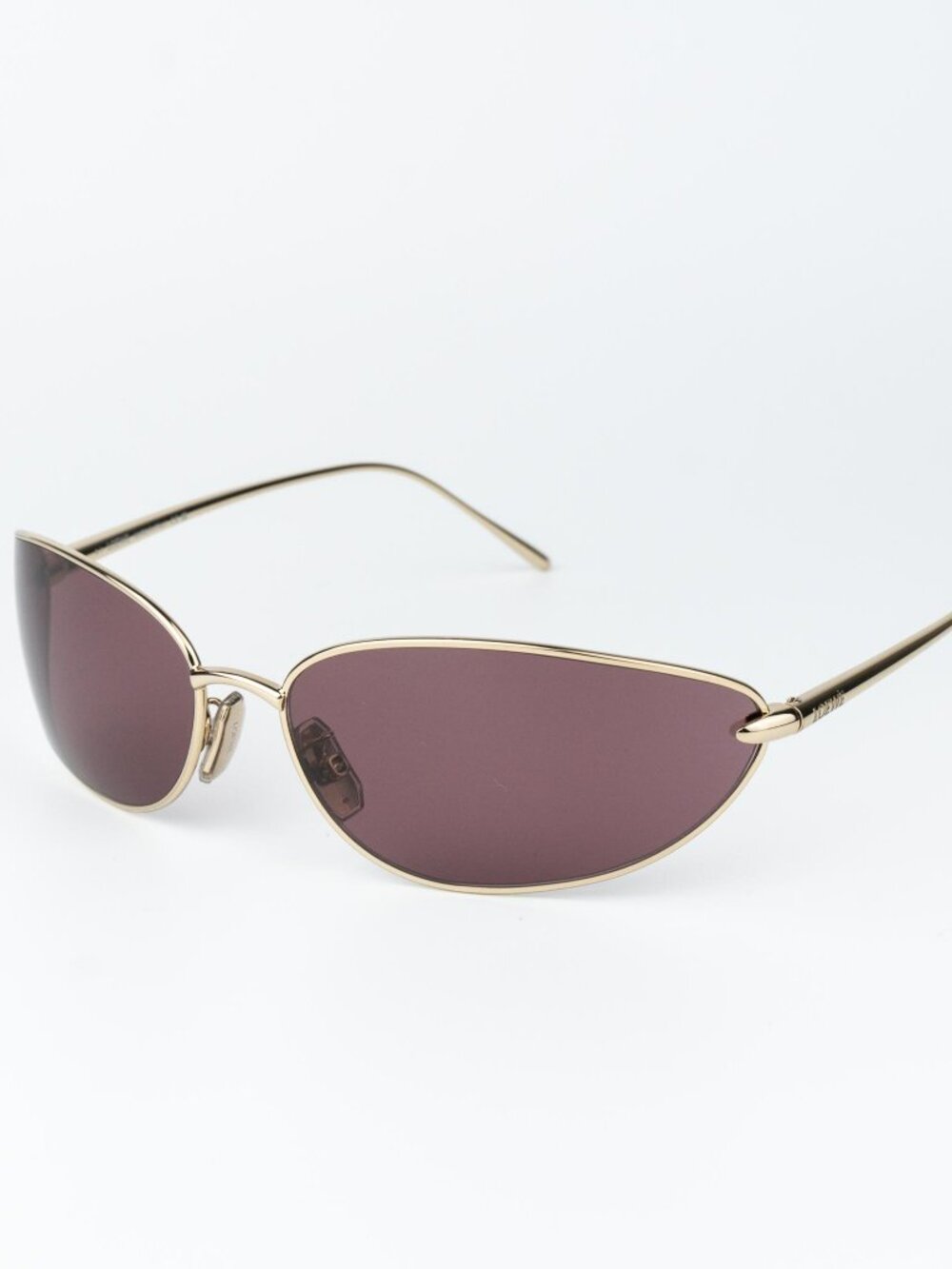 Loewe Men Sunglasses Gold Purple Wraparound LW40164U 32U NEW AUTHENTIC